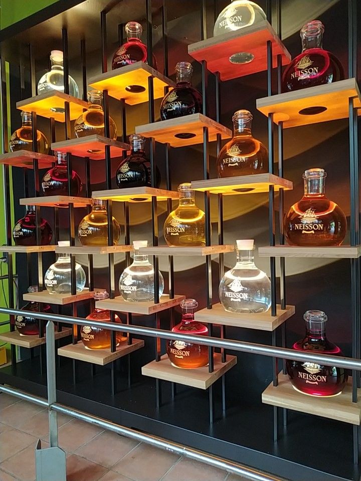 an engaging rum shelf